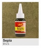 Dala Acrylic Drawing Ink 50ml - Sepia