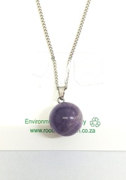 [ROC-PEN] Amethyst Ball Necklace