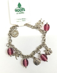 [ROC-BRA] ROC Glass Bead Charm Bracelet